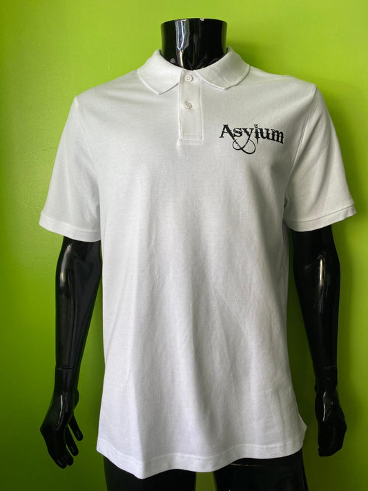 Asylum Customs Polo Shirt Black Logo